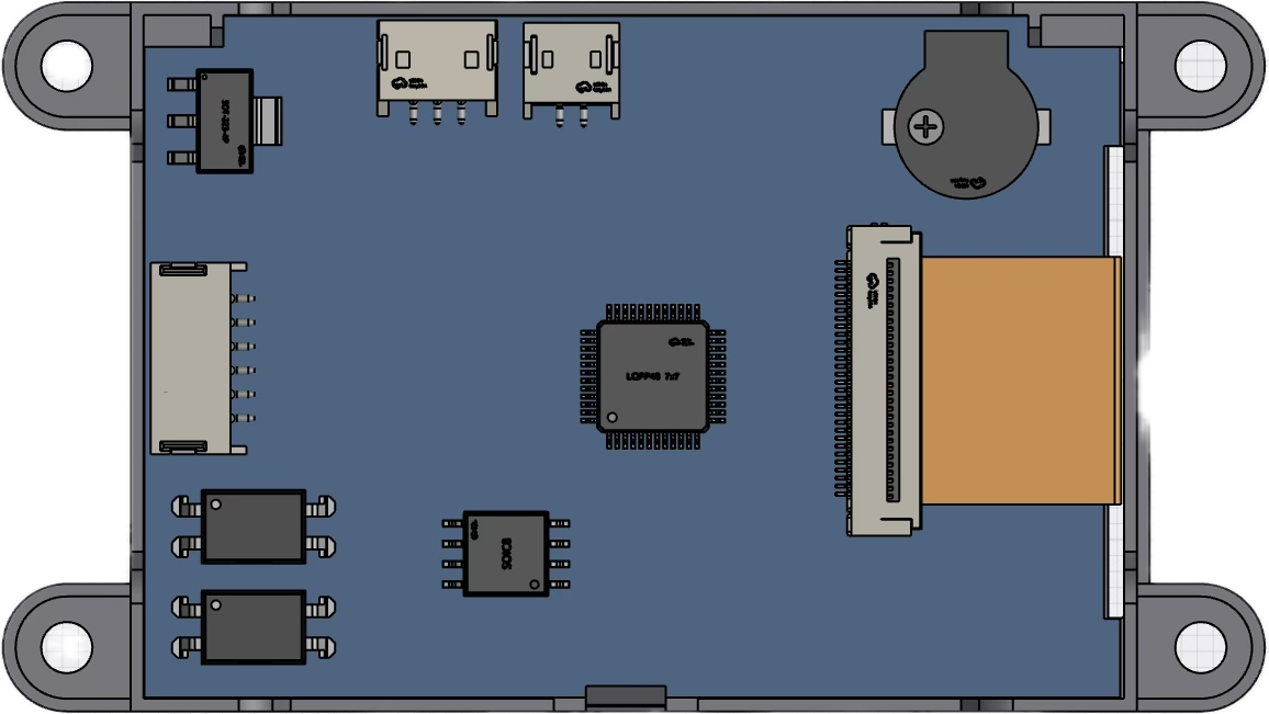 GEN4-2.4 显示模块 PCB — STM32G07x 主控