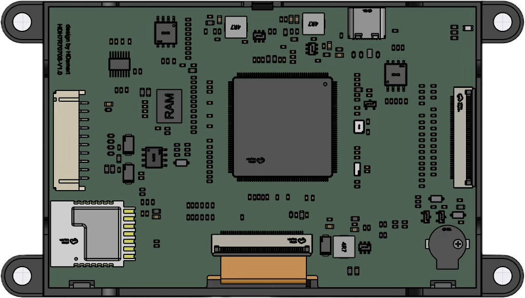 GEN4-4.3 智能显示屏 — STM32H7S7x + TouchGFX + WIFI